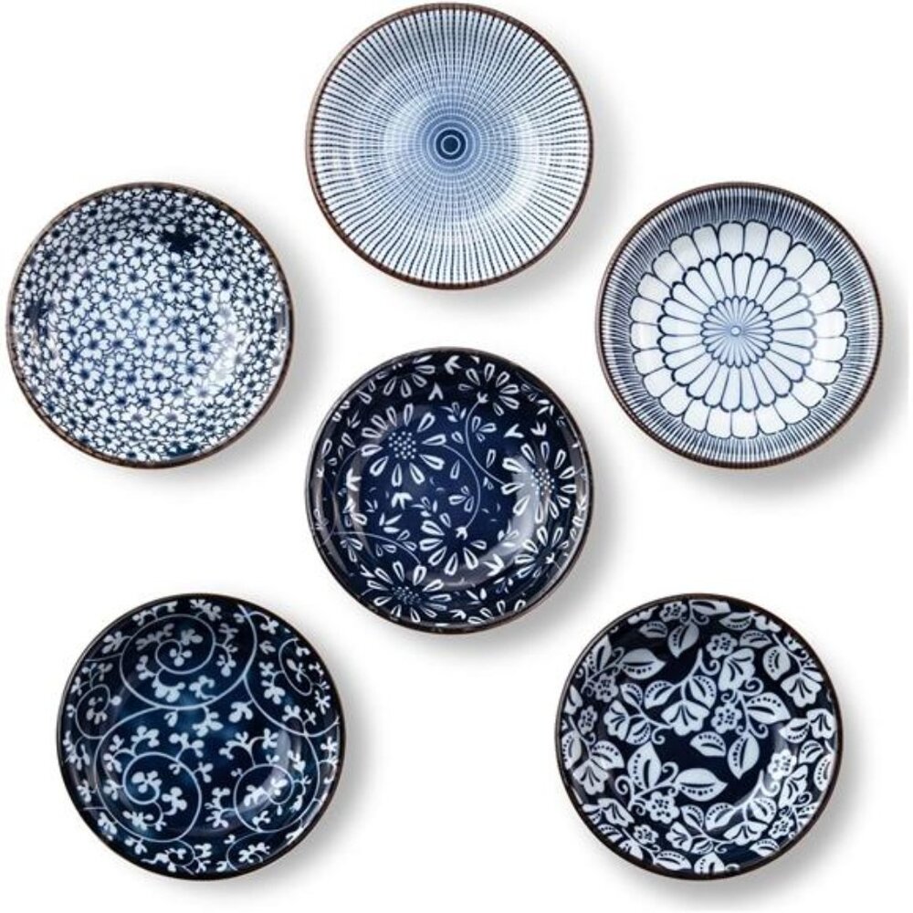 Dipping Bowls, Soy Sauce Dish Ceramic, 3 OZ Small Serving Bowls